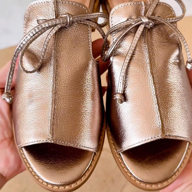 LILLIANA β STRAP-STYLE LEATHER SANDALS