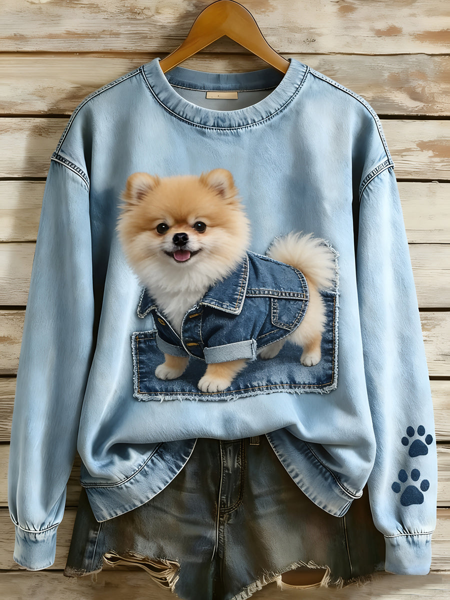 Margaret - Retro Puppy Sweatshirt
