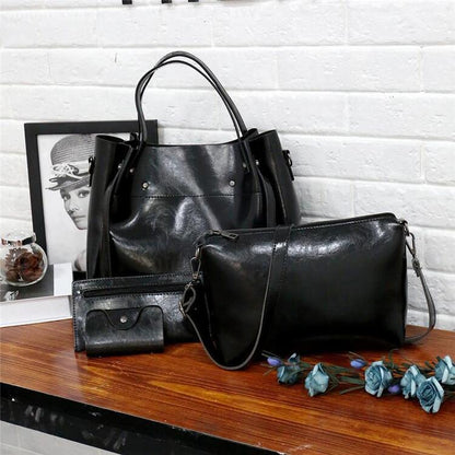 Sutton | Women Stylish Retro 4-Piece Bag Set