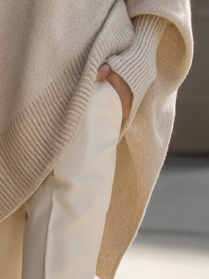 Aster | Oversized Poncho Sweater