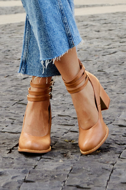 Ariana |  Triple Buckle Heels