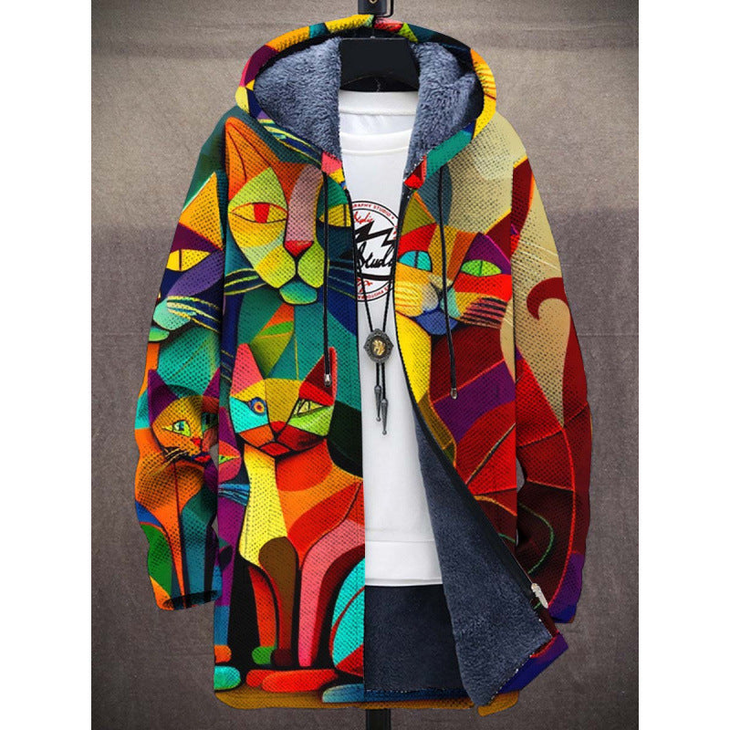 Multicolored with cats / 4XL(28-30)