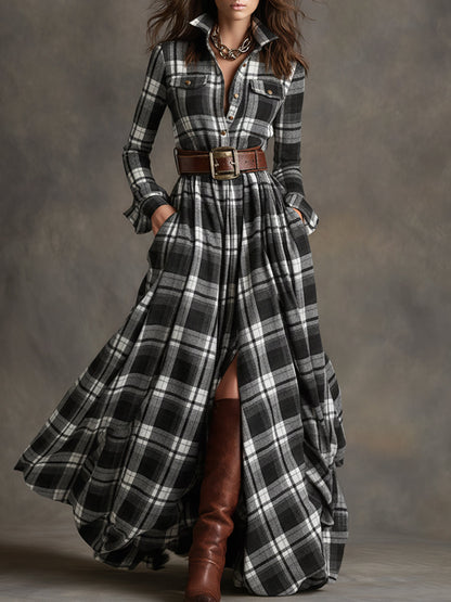 Mireline - Classic Button-Up Shirt Dress