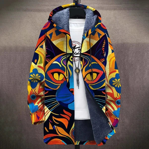 Colorful pattern with cats / 4XL(28-30)
