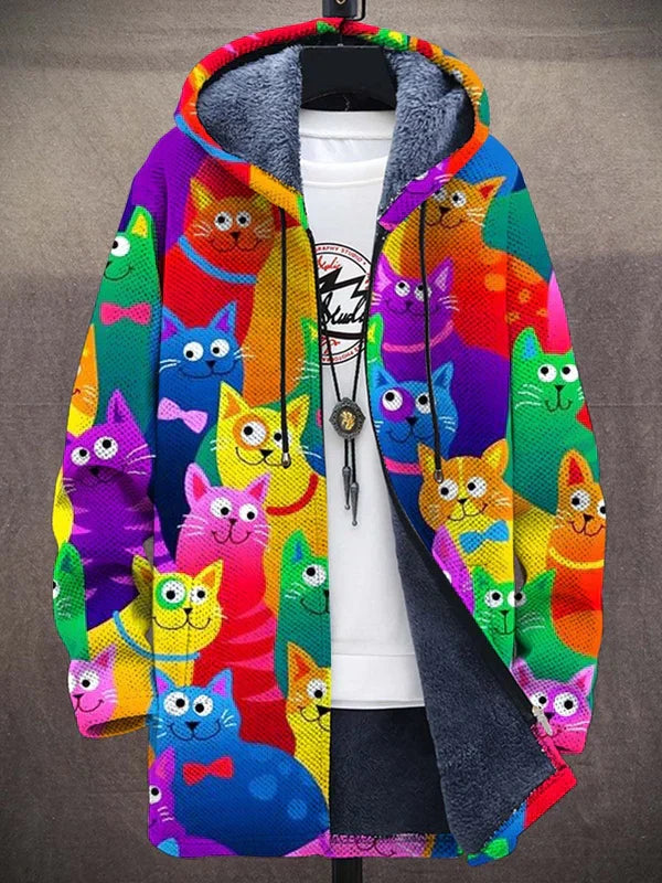 Colorful pattern with cats / 4XL(28-30)