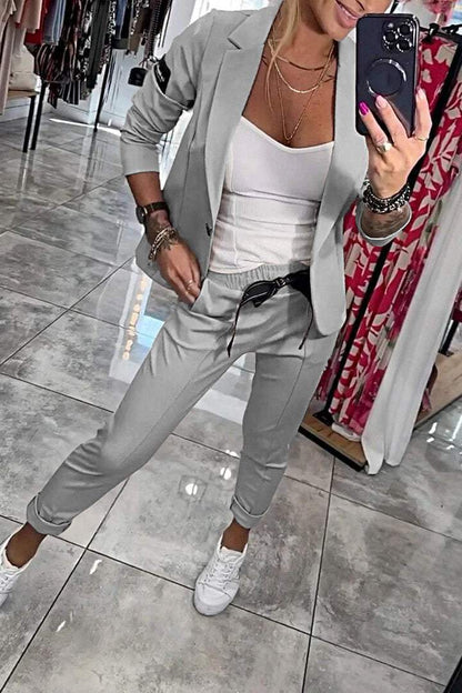Fenna™ | Relaxed Solid Color Two-Piece Set for Women