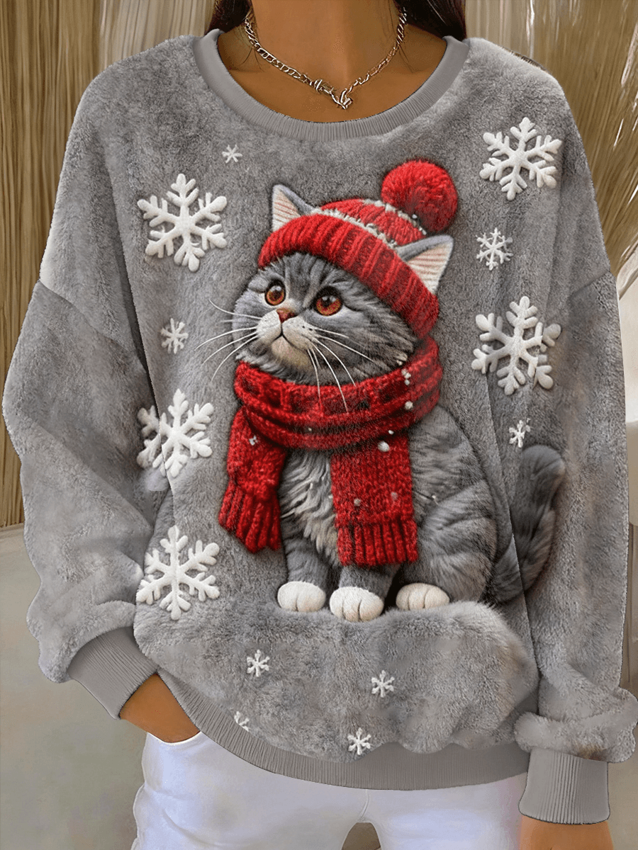 Judith - Christmas Cat Hoodie