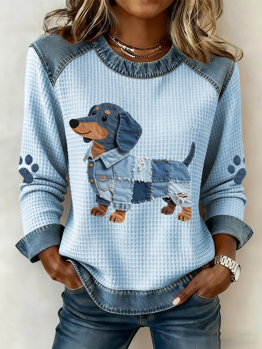 Jean - Dachshund V-Neck